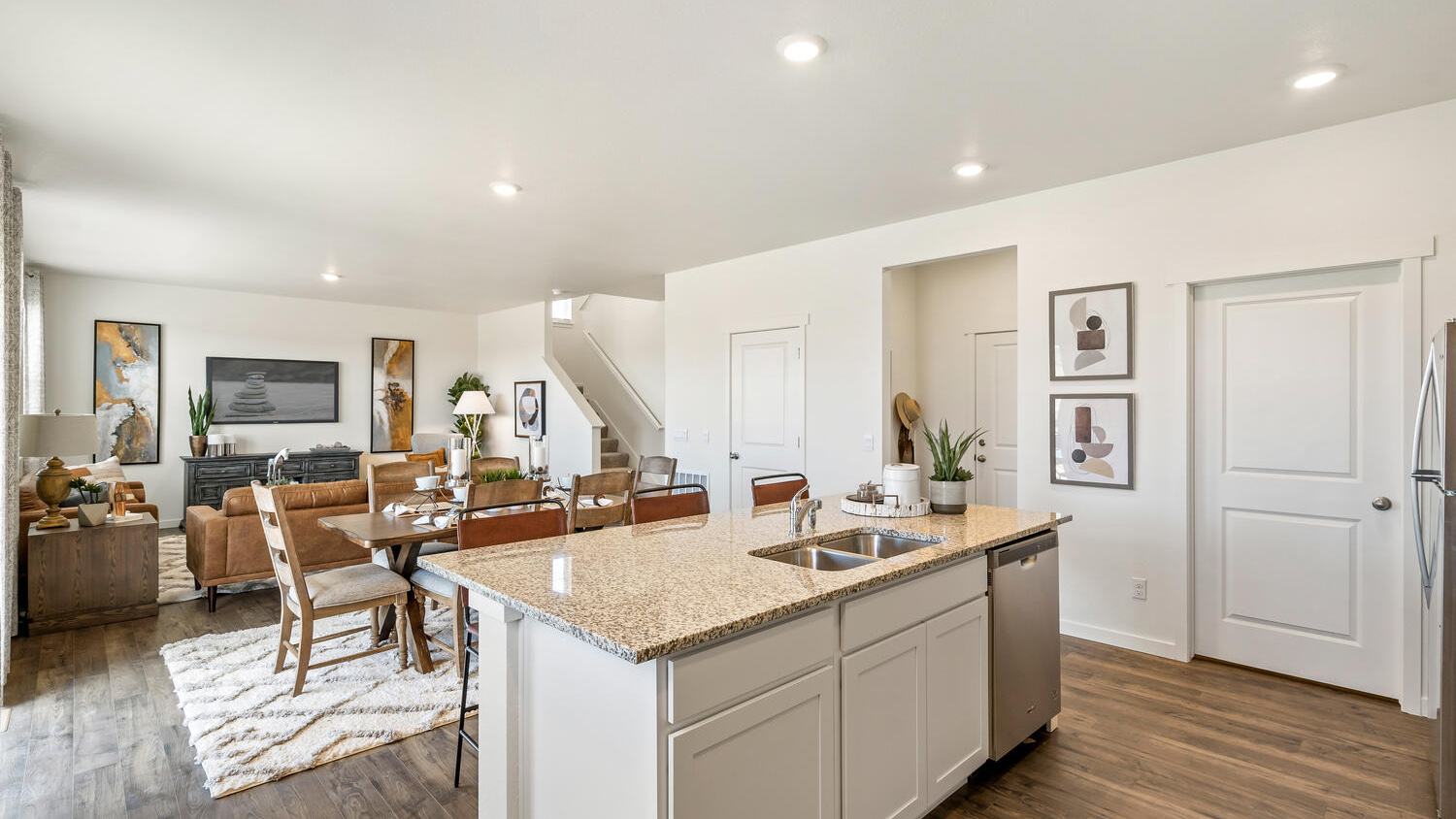 Kitchen in new home in severance colorado