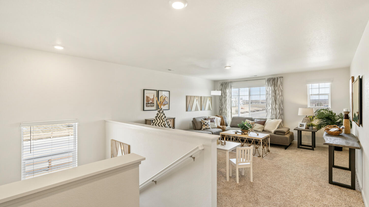 Second floor stair landing