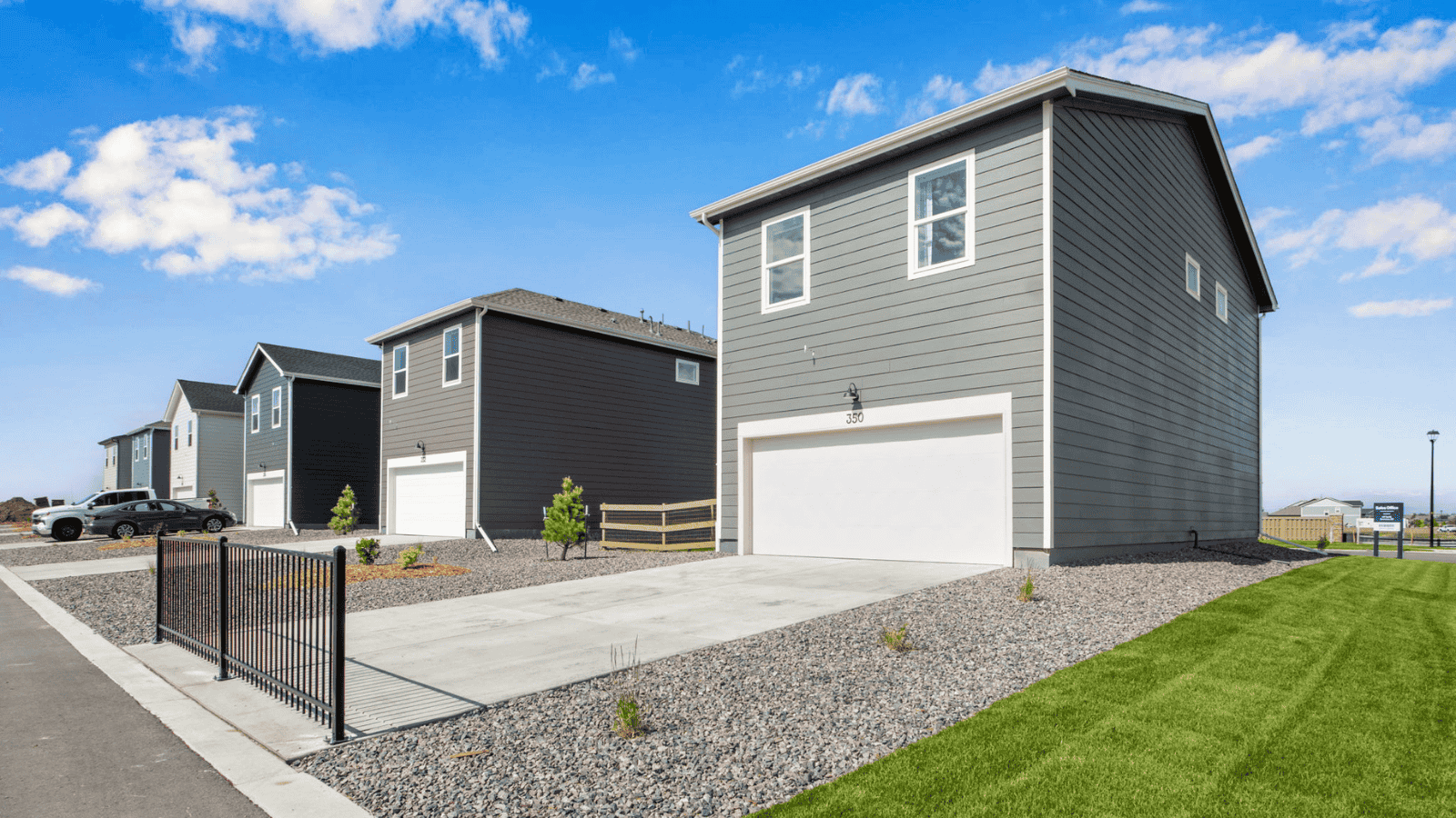 2 car garage in new home