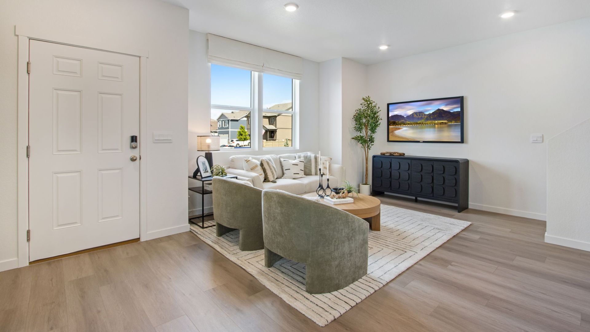 living area in new home