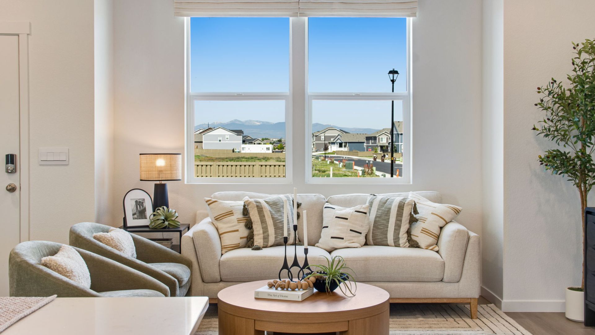 Living room in new D.R. Horton home