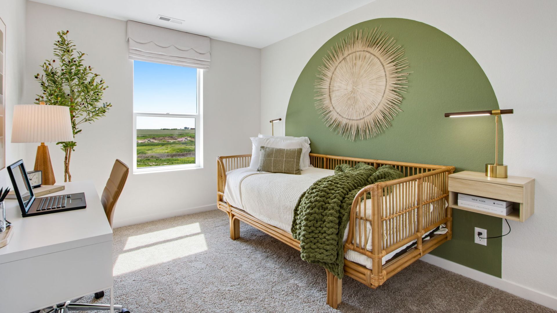Versatile guest bedroom in the New Haven floor plan.