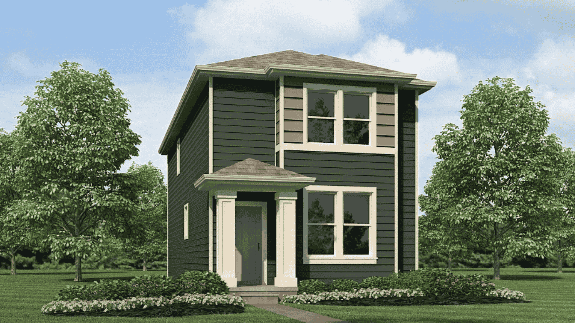 Elevation A New Haven floorplan Tailholt Community Severance, CO