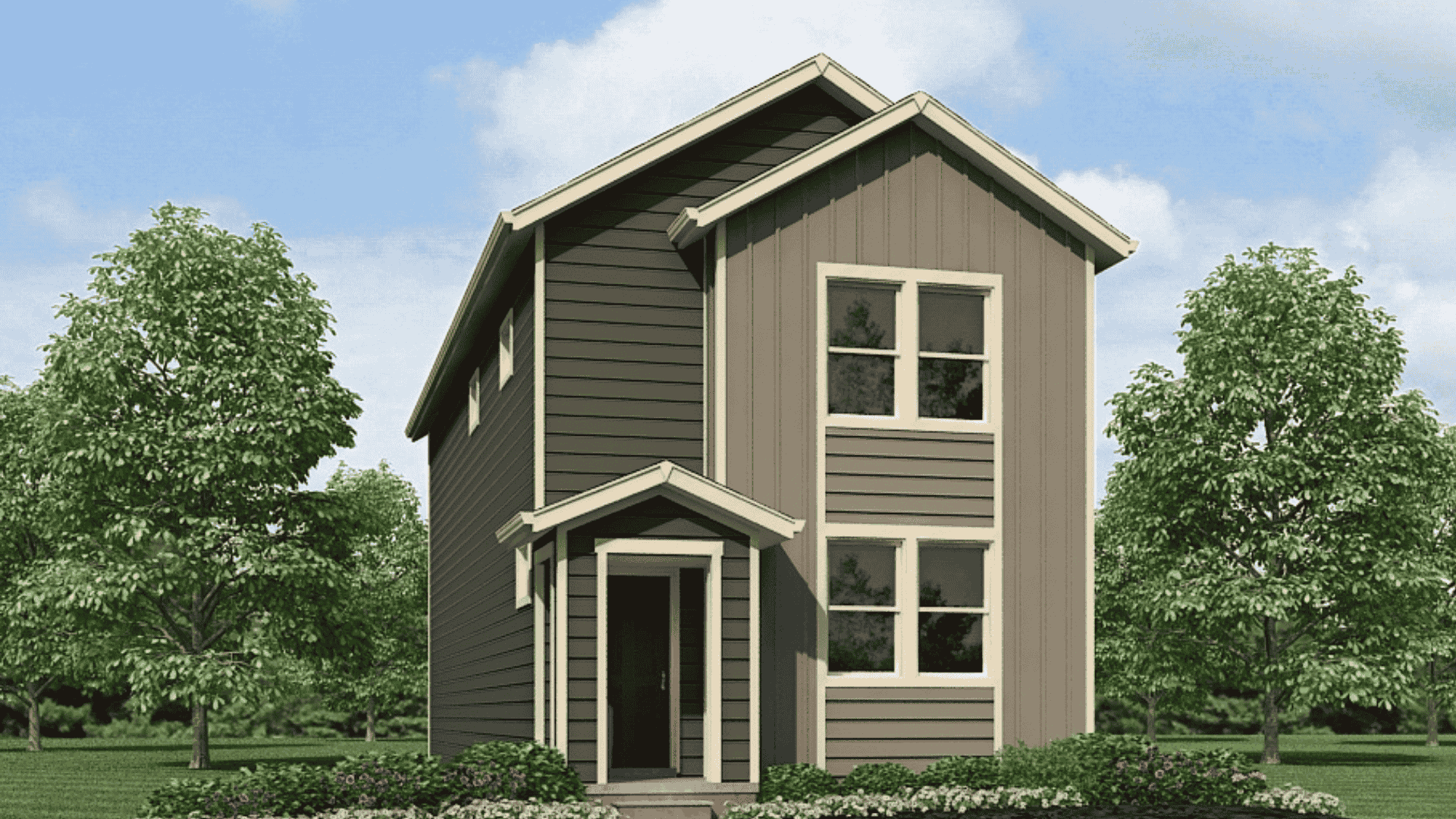 Elevation B New Haven floorplan Tailholt Community Severance, CO