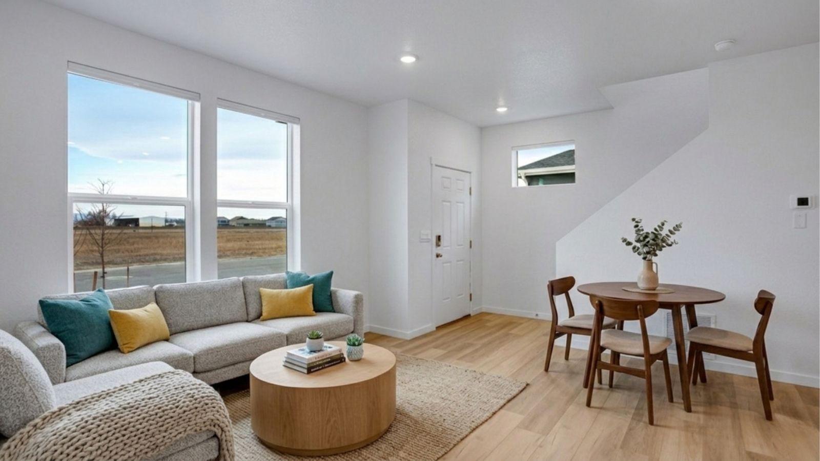 living room in new home