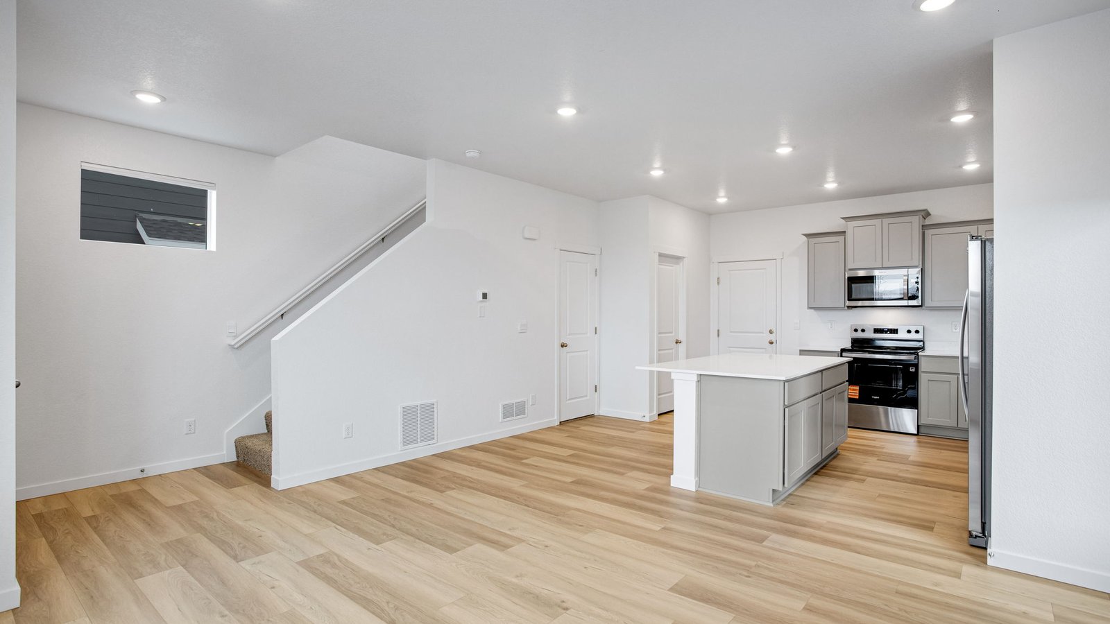 living area in new home