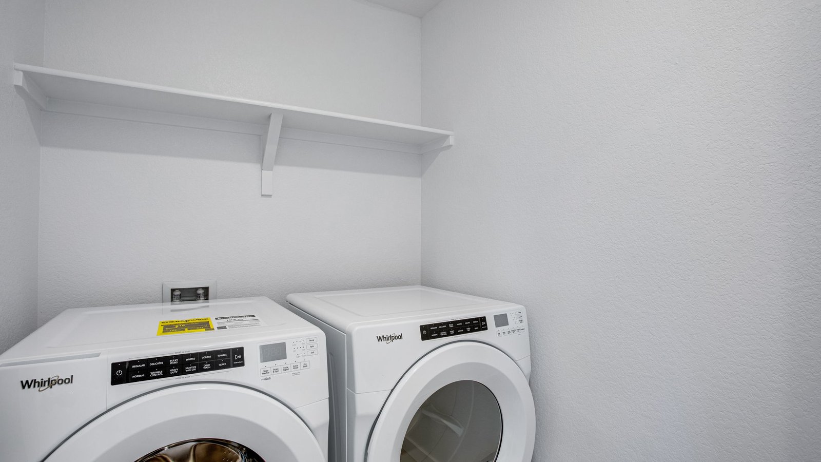 laundry room in new home