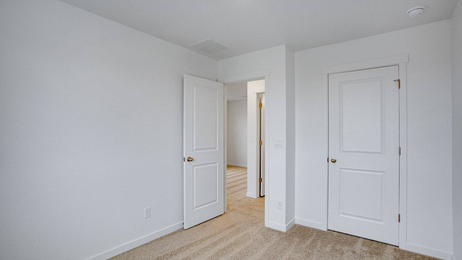 second bedroom in new construction home