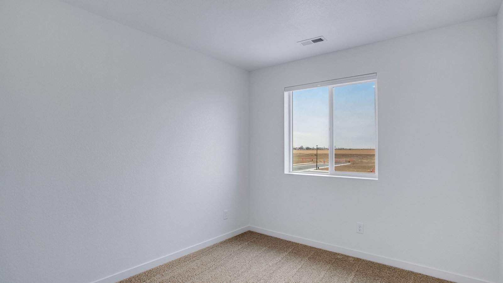 third bedroom in new construction home