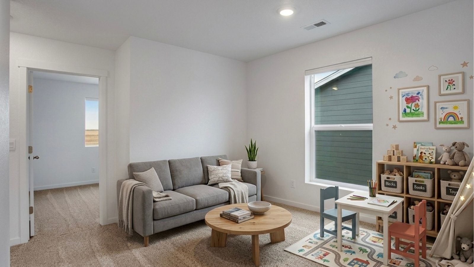 second floor loft in new home