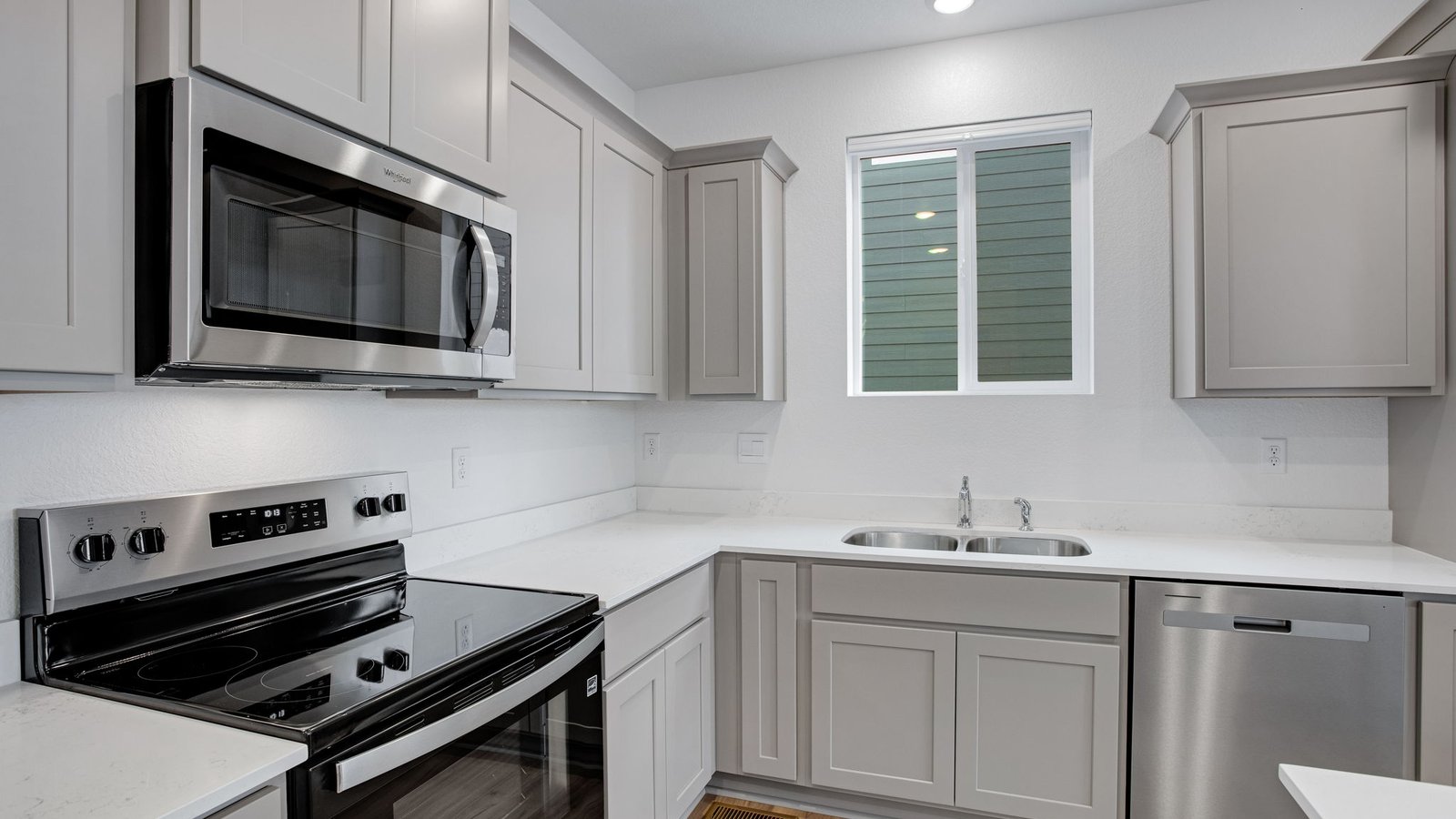 upgraded kitchen in new home