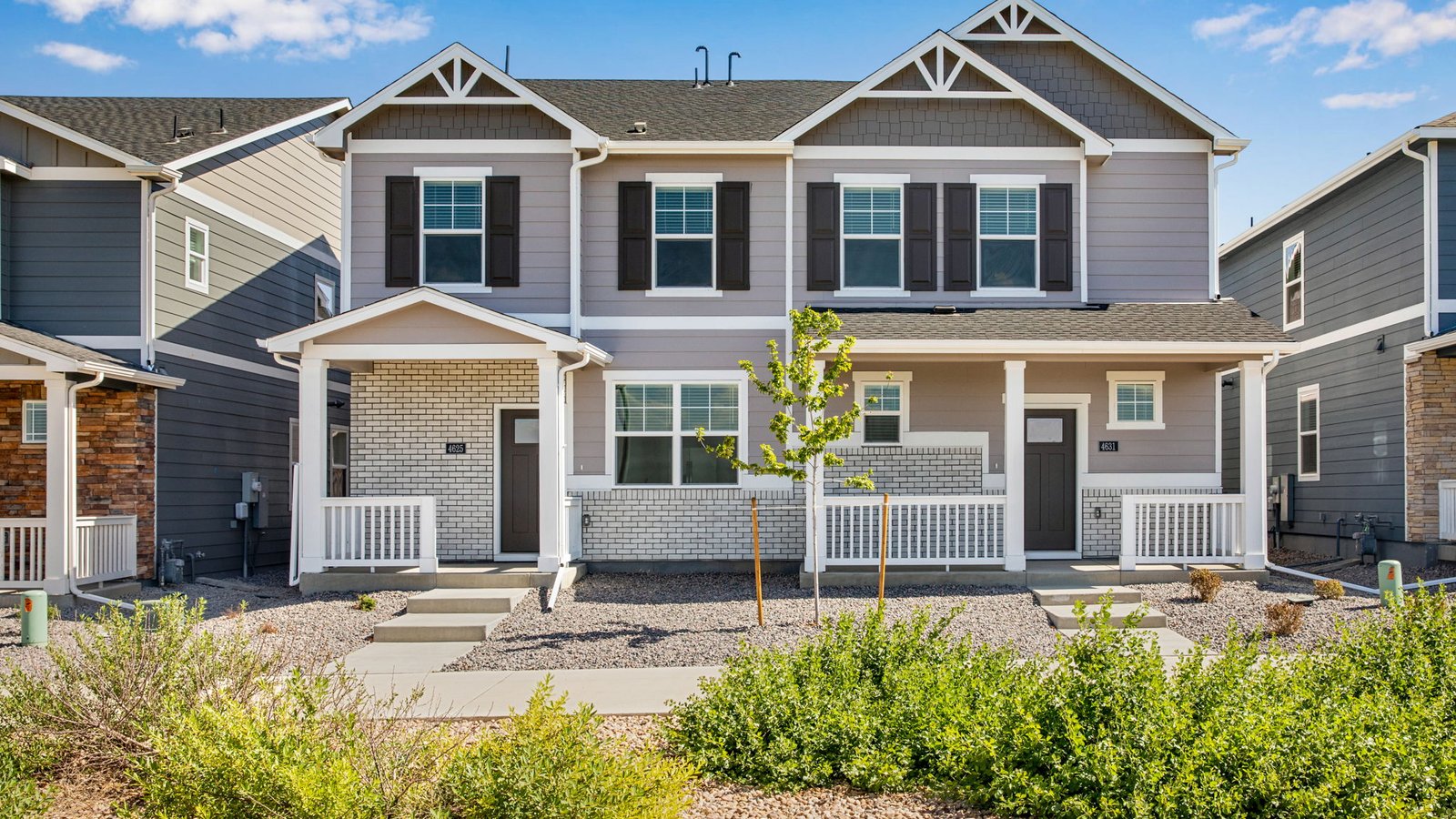 Exterior view of the Melbourne floor plan showcasing contemporary design and low-maintenance living.