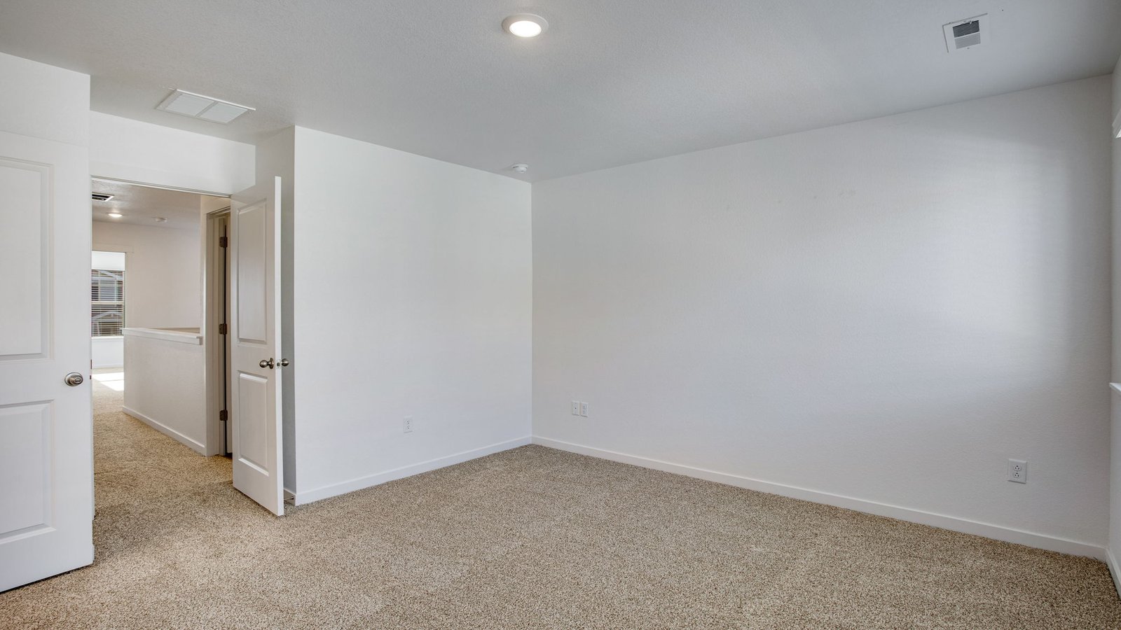 Primary bedroom in new D.R. Horton home