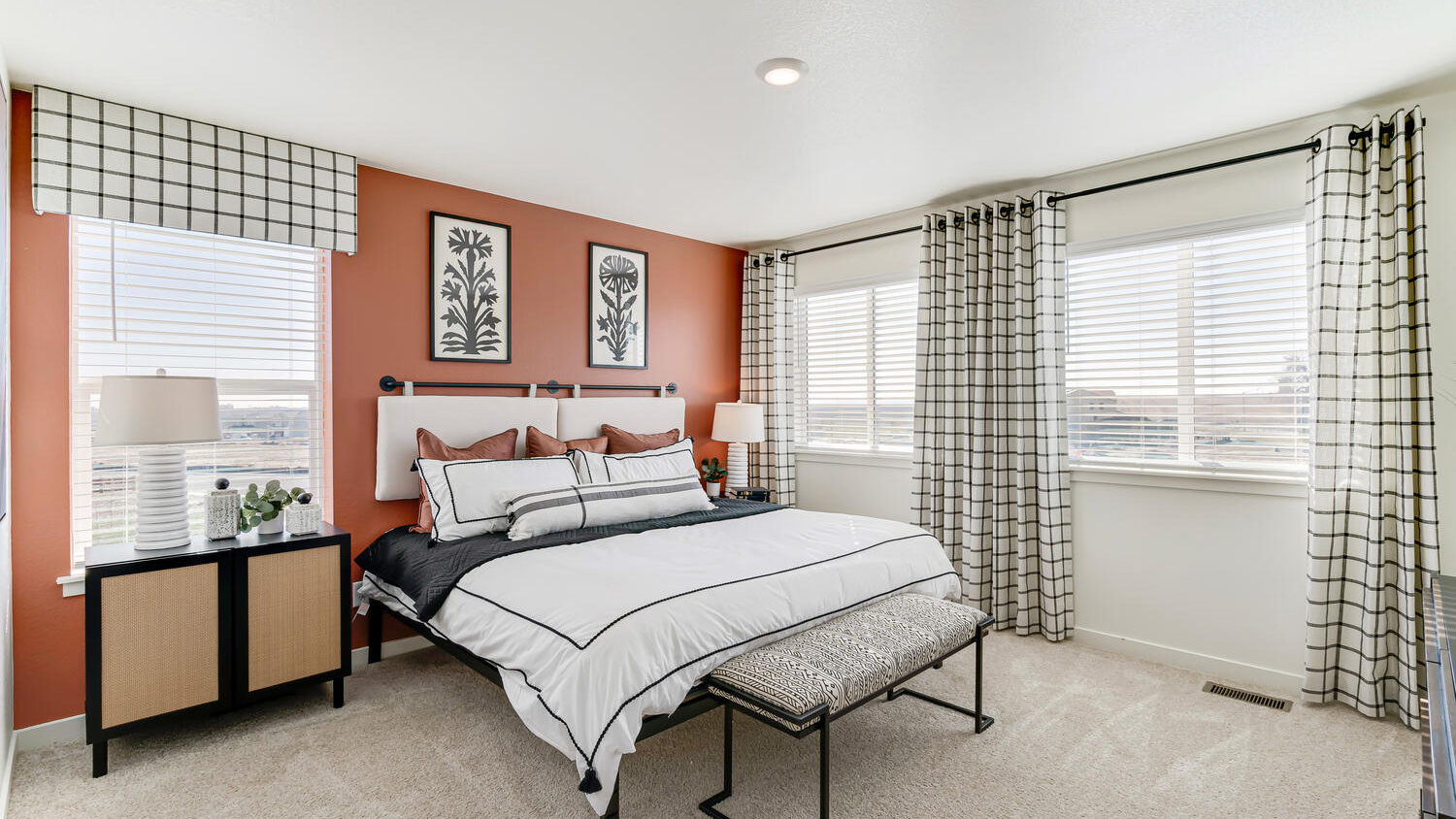 Primary bedroom in new construction home