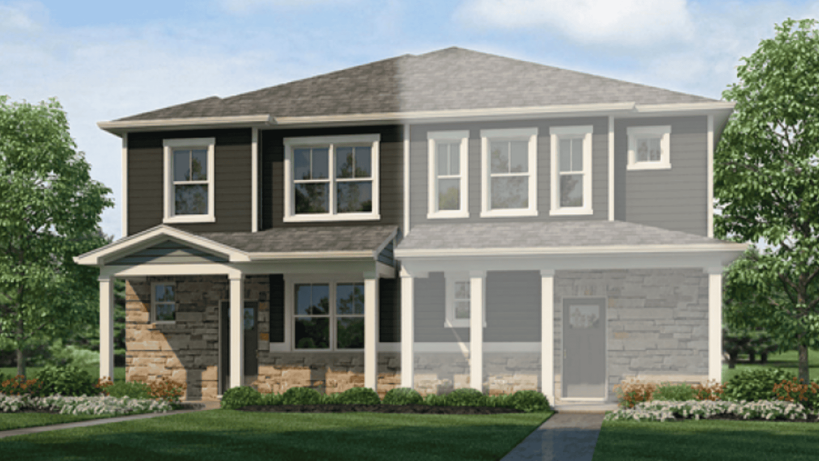 Rendering of Melbourne floorplan at Revere at Johnstown D.R. Horton community