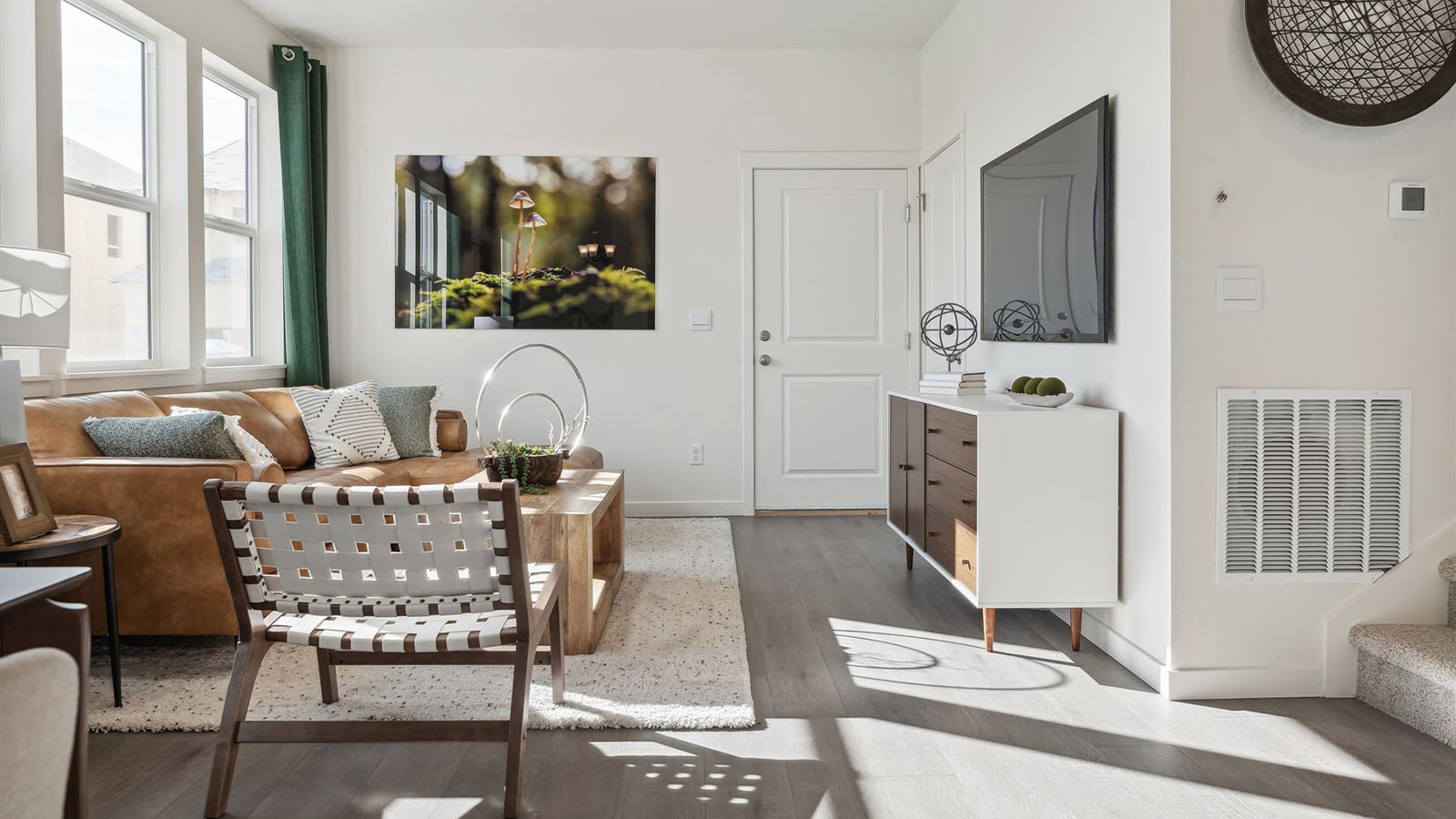 living area in new home