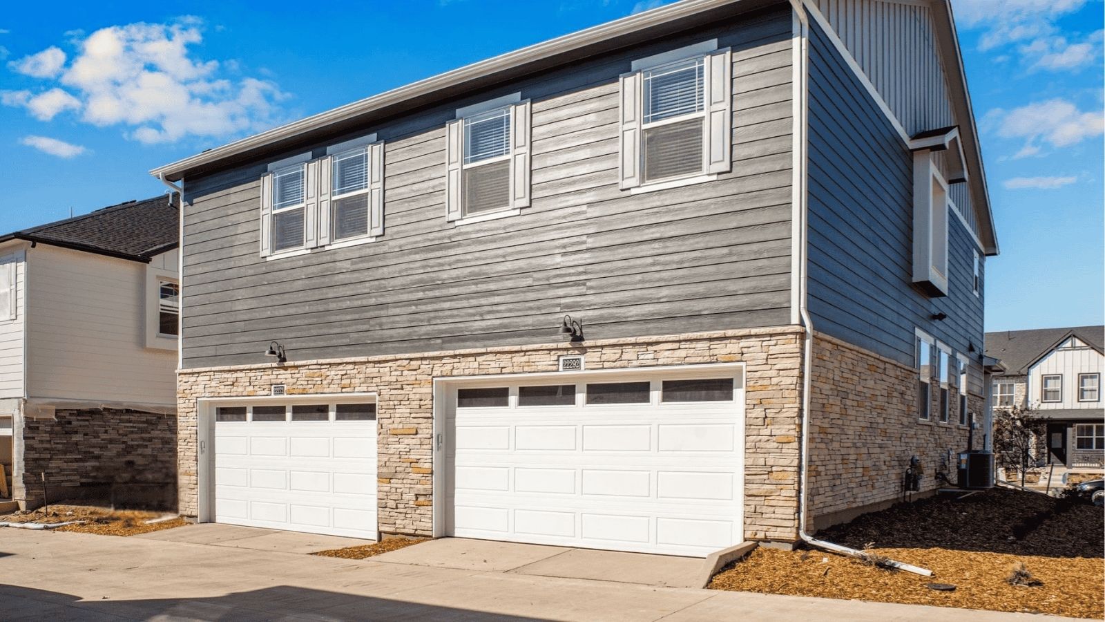 new home with attached garage
