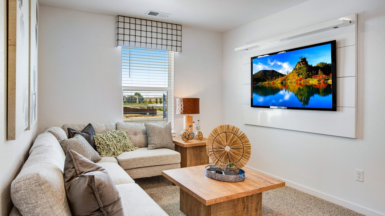 Versatile loft space in the Muirfield floor plan ideal for a home office, playroom, or media area.