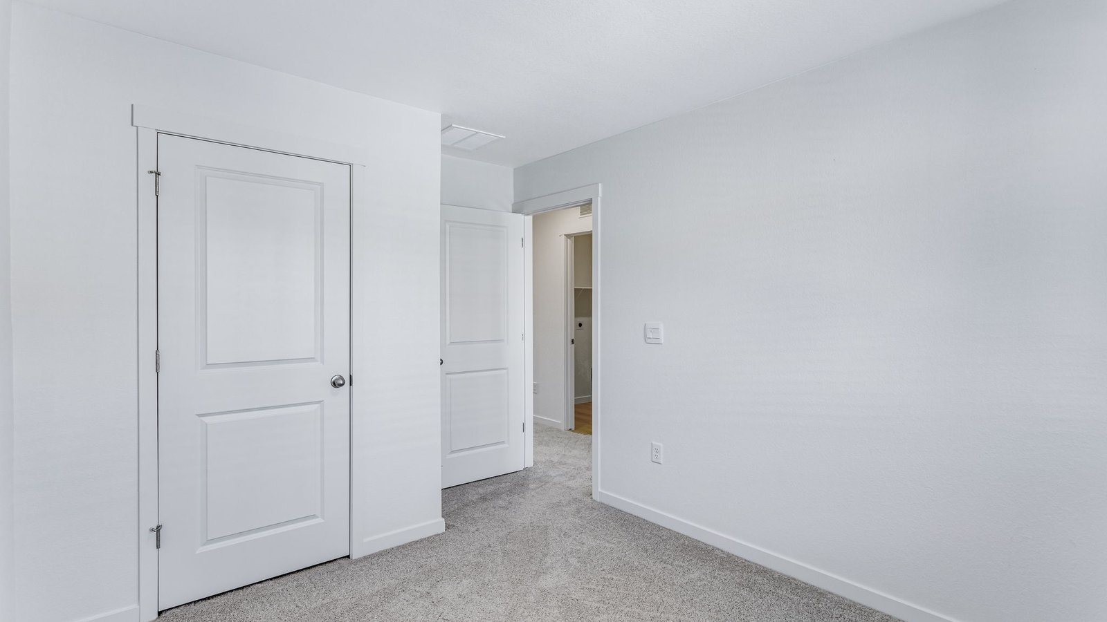 bedroom with large closet