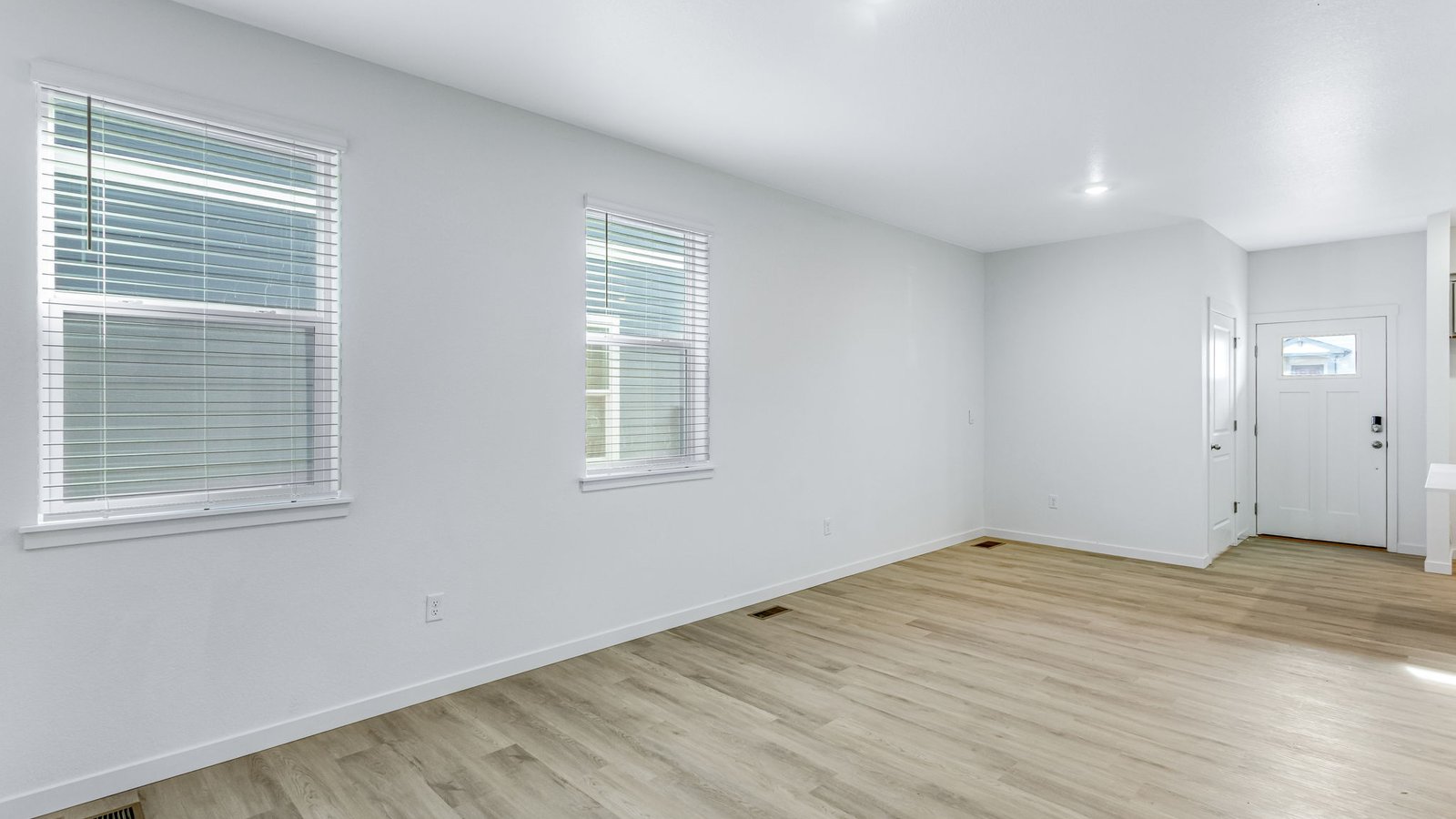 living room of paired home in johnstown, co