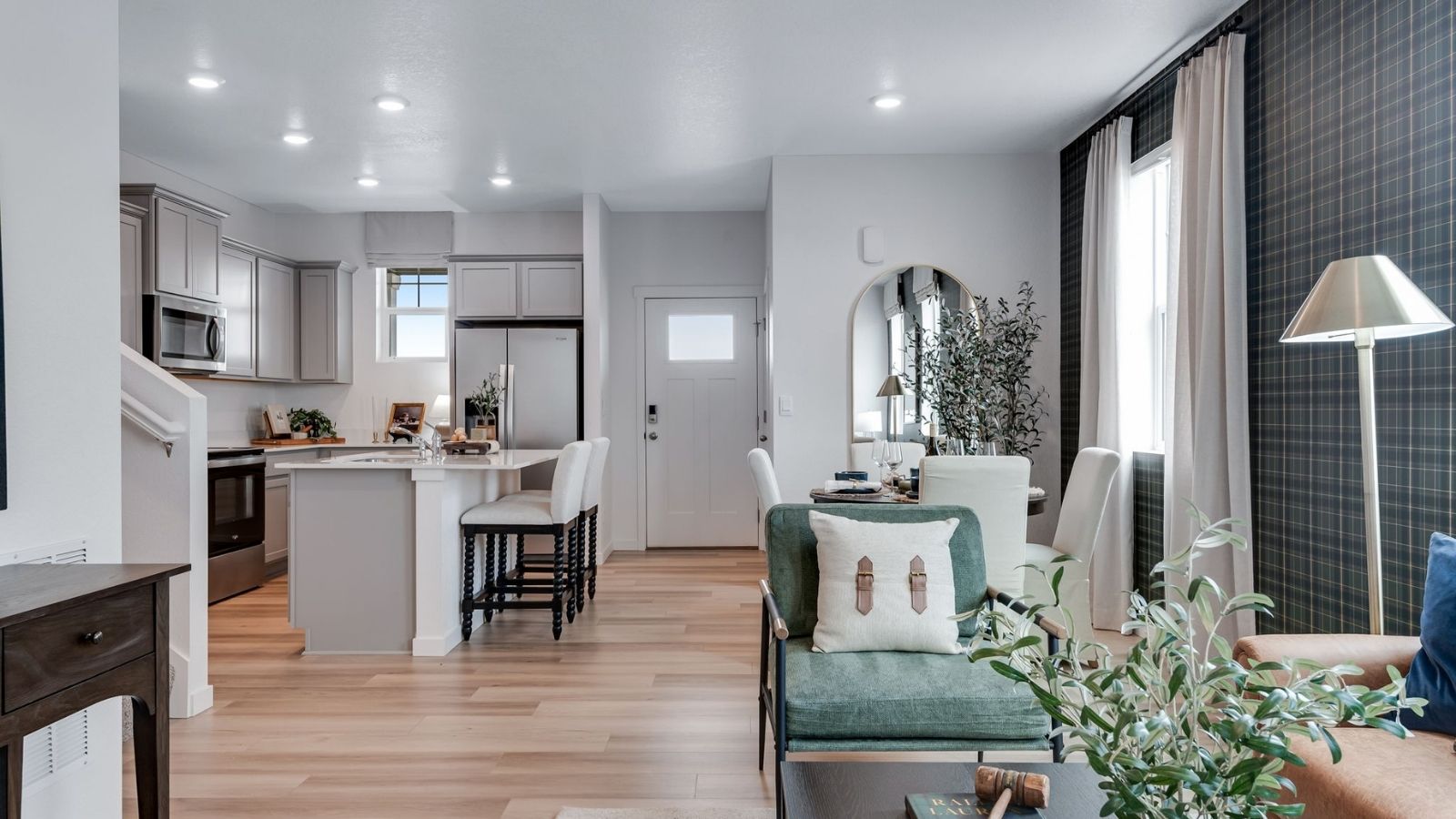 Main floor in new paired home in Revere at Johnstown by D.R. Horton