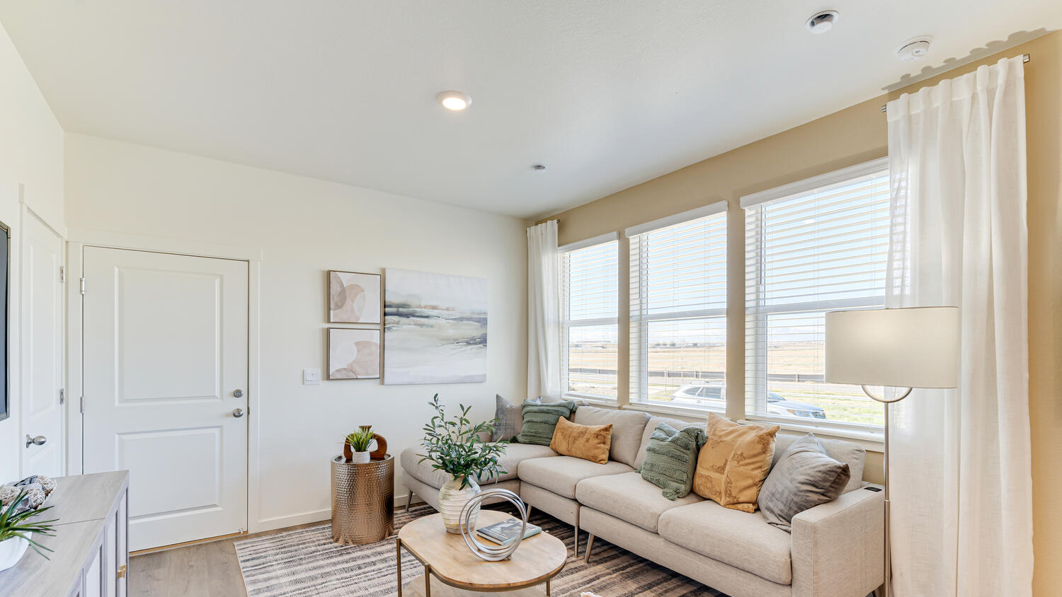 living area in new home
