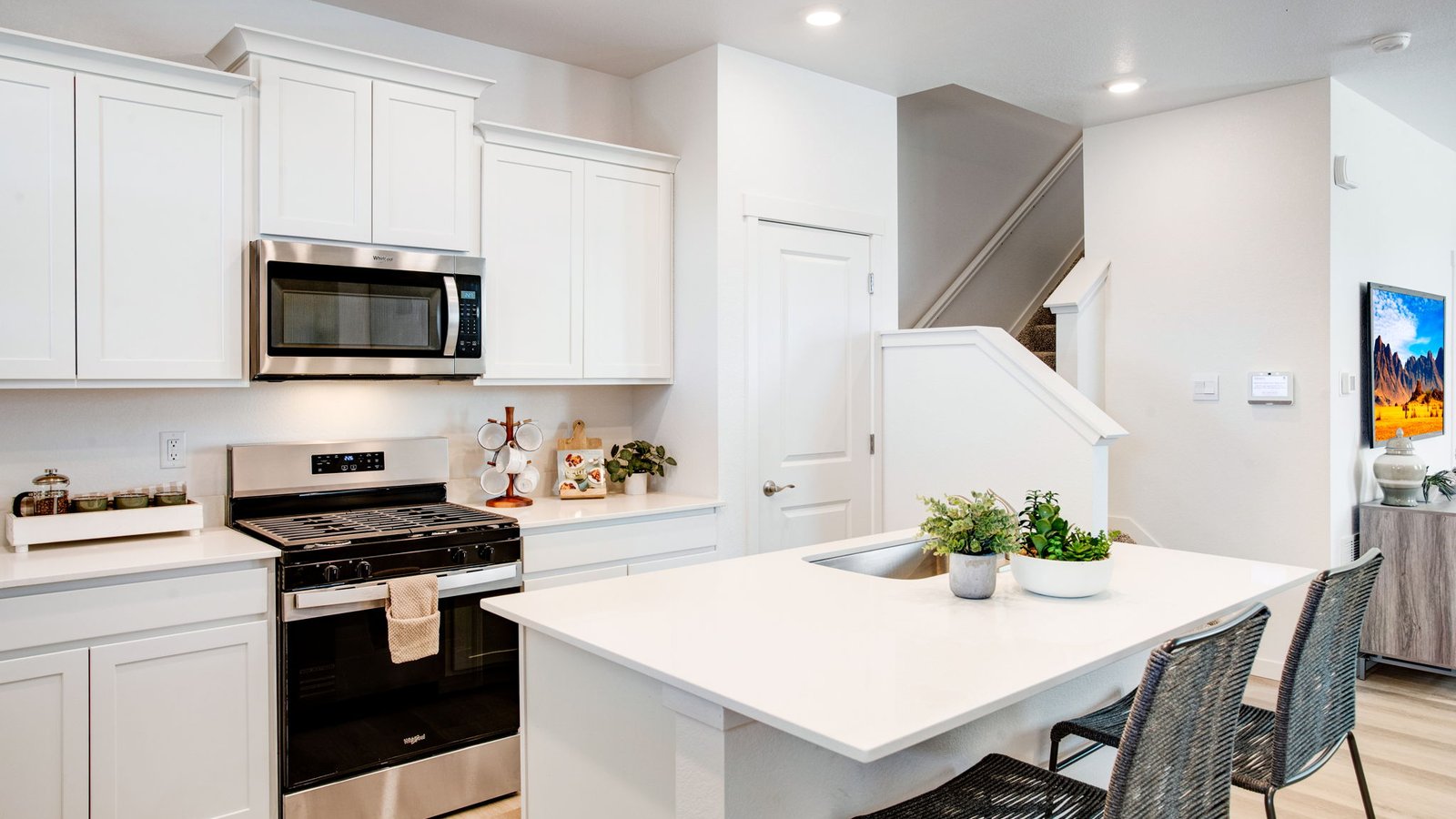 Kitchen in model home at Revere at Johnstown community by D.R. Horton in Johnstown, CO