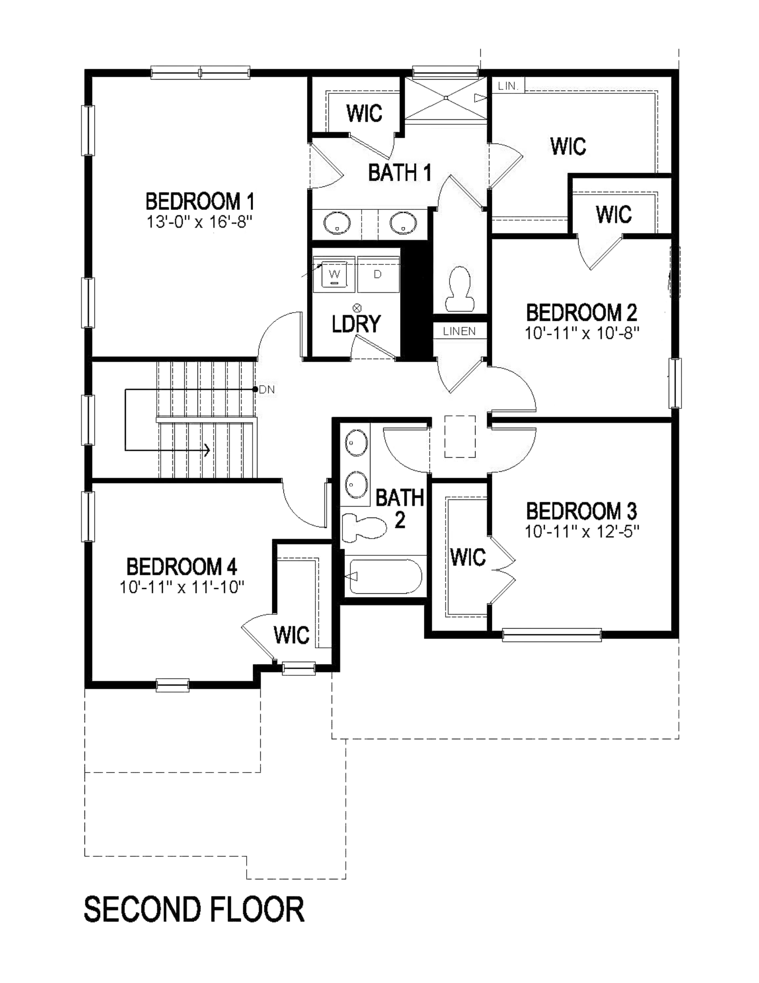 bennett second floor blackline