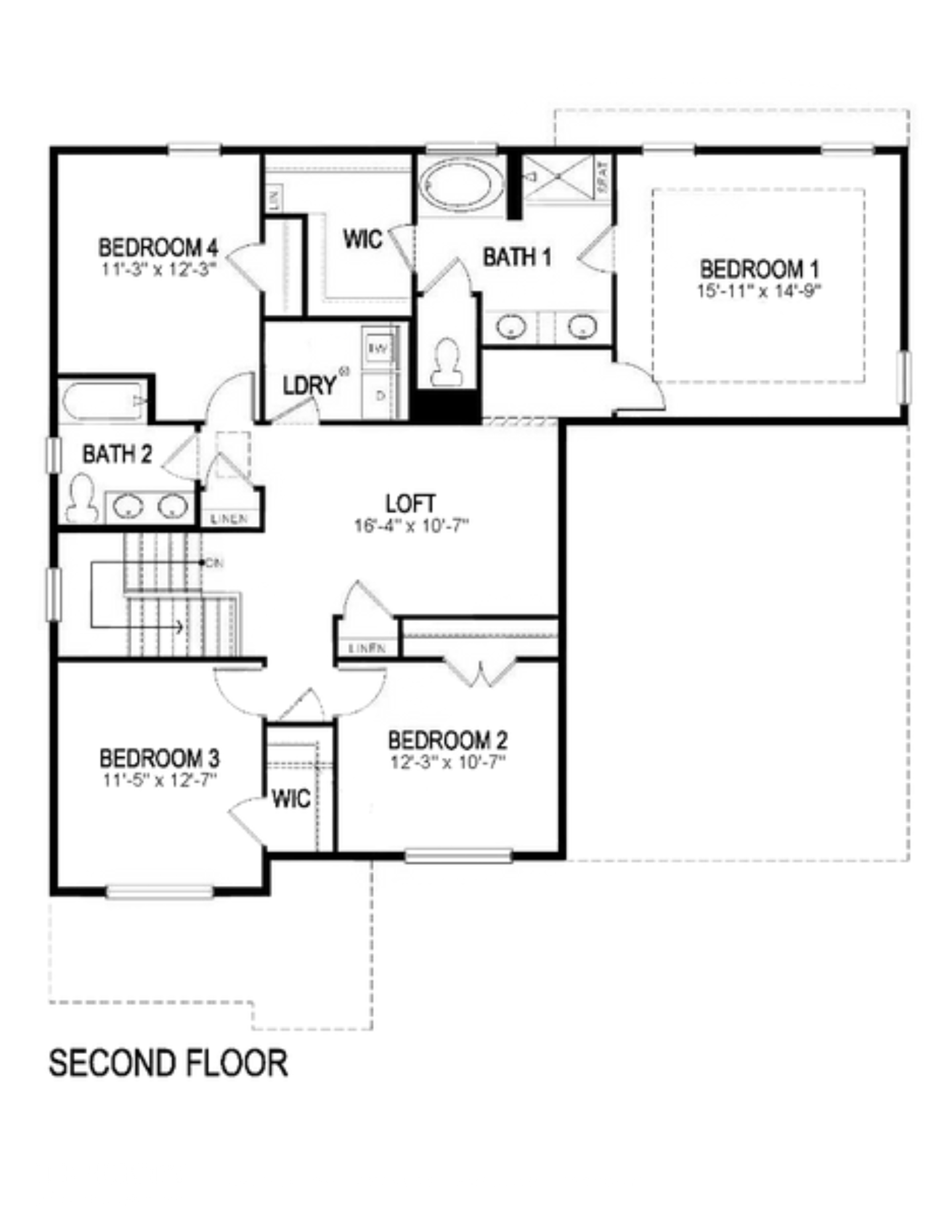 branson second floor blackline