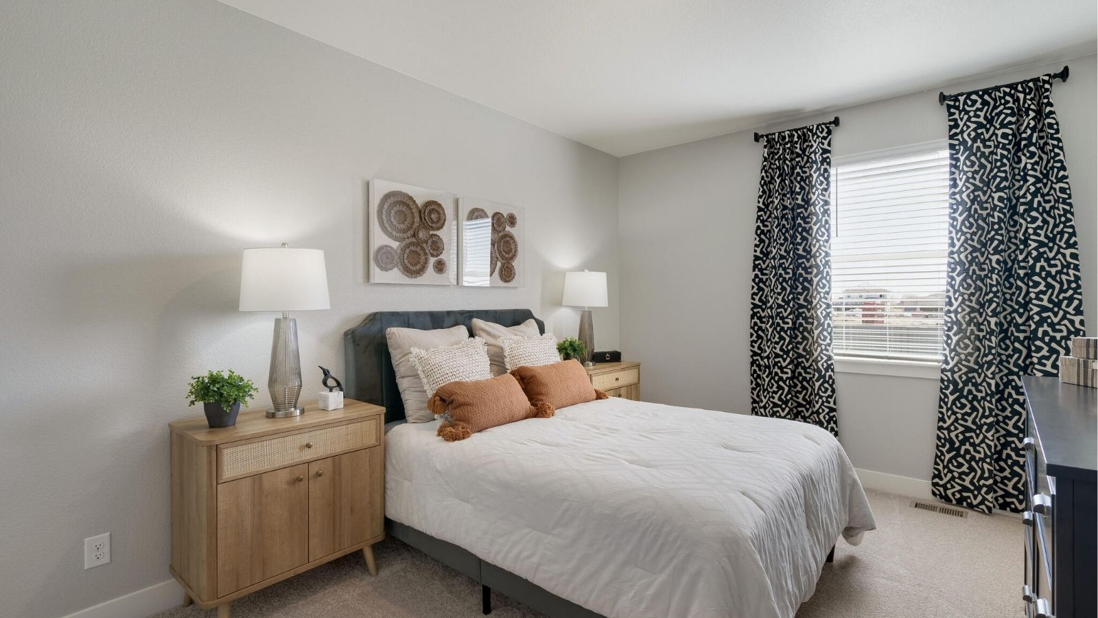 first floor bedroom in new home