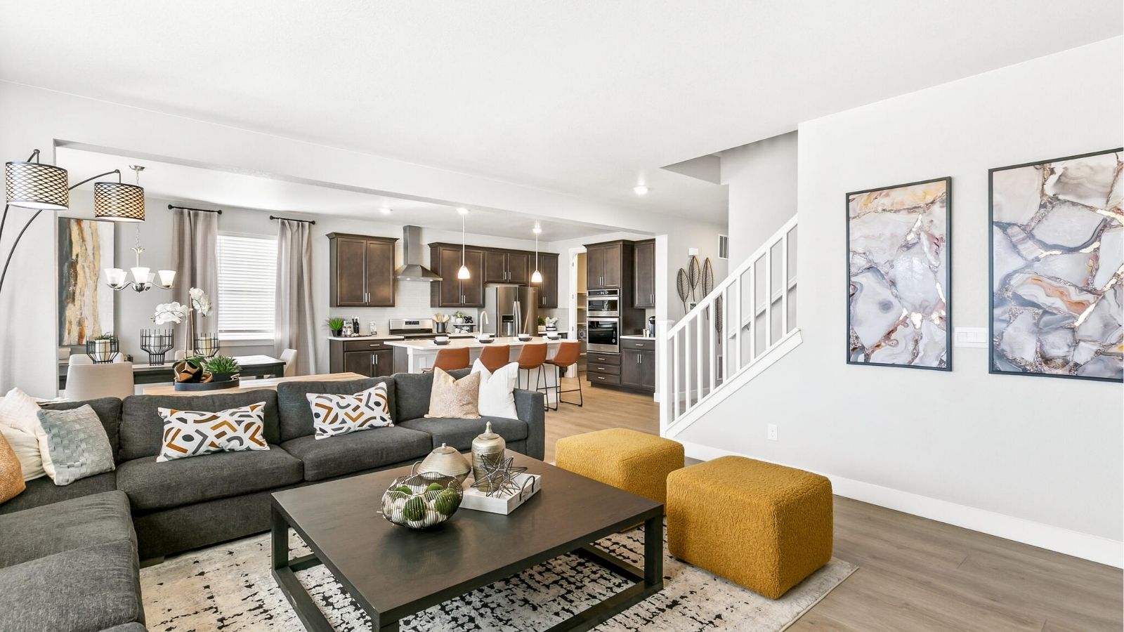 living area in new home