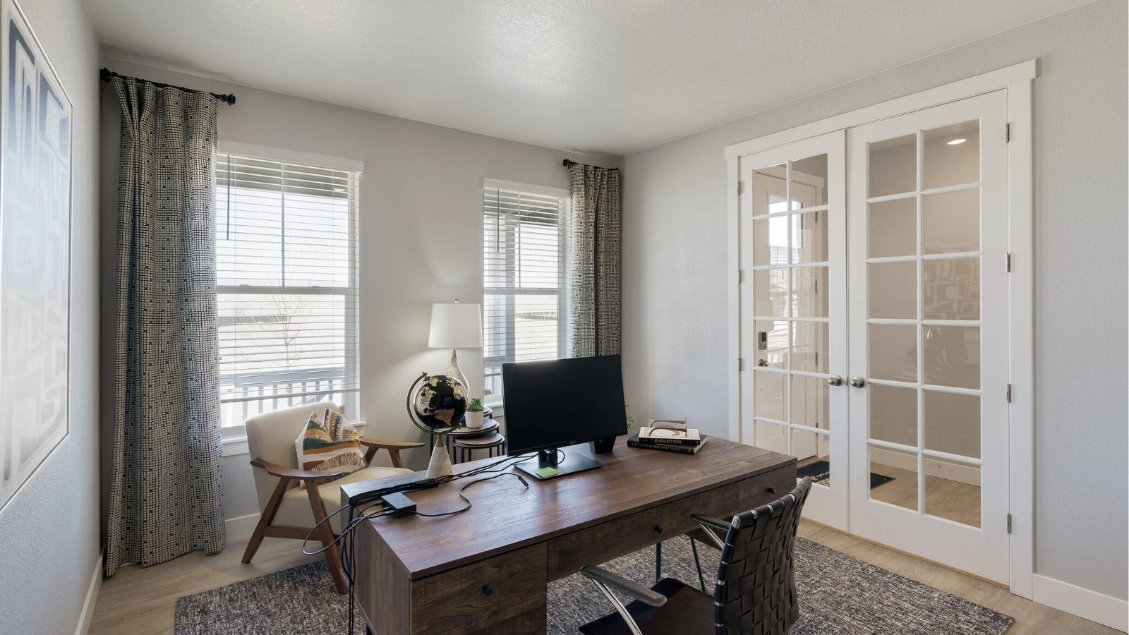 first floor office new home