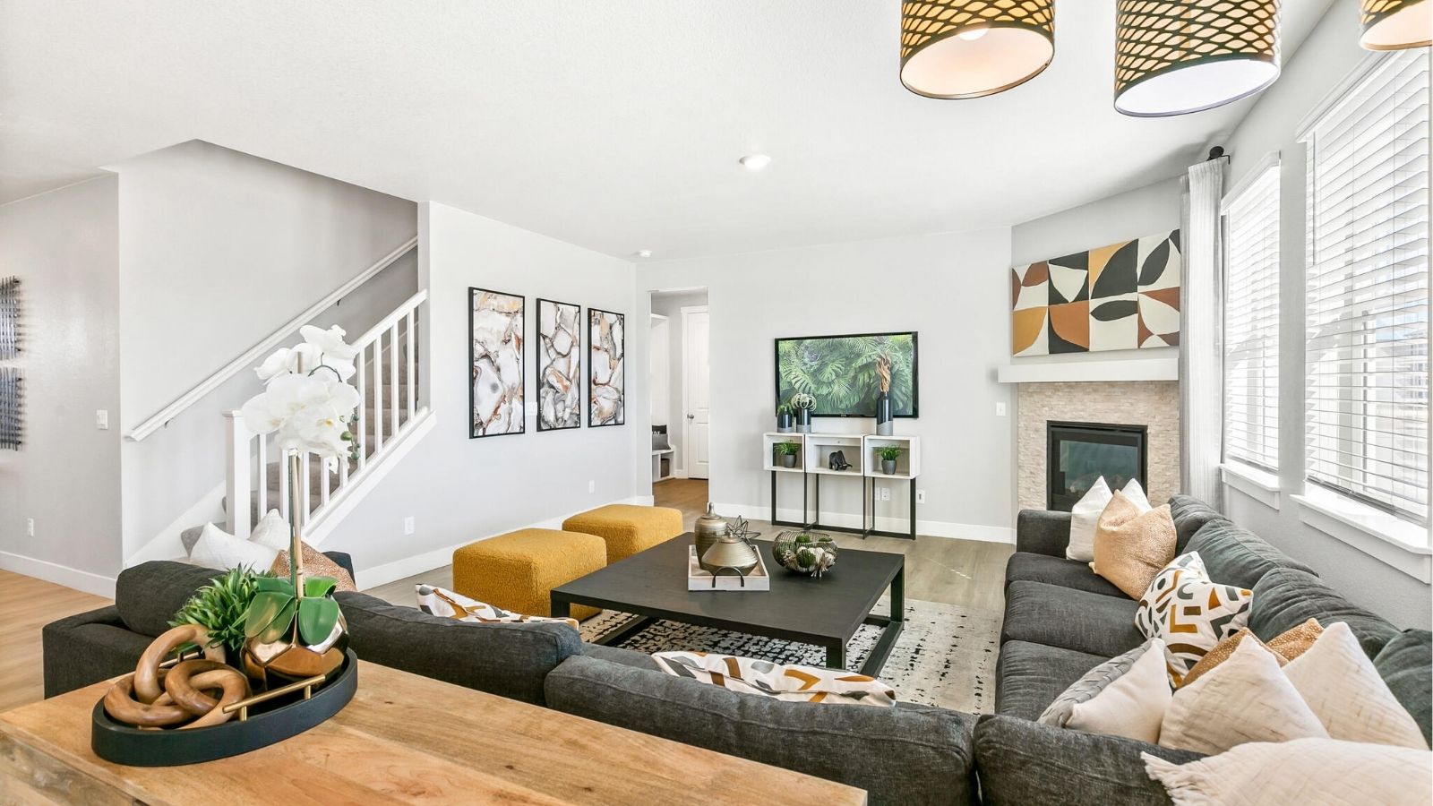 great room in new construction home