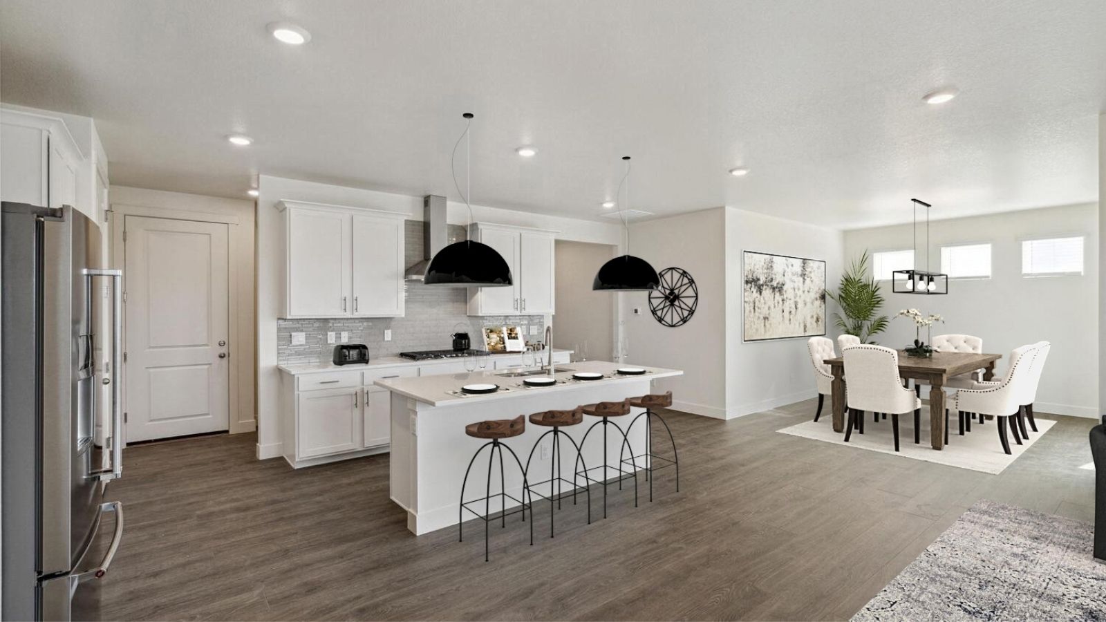 Kitchen in new home by D.R. Horton Berthoud, CO