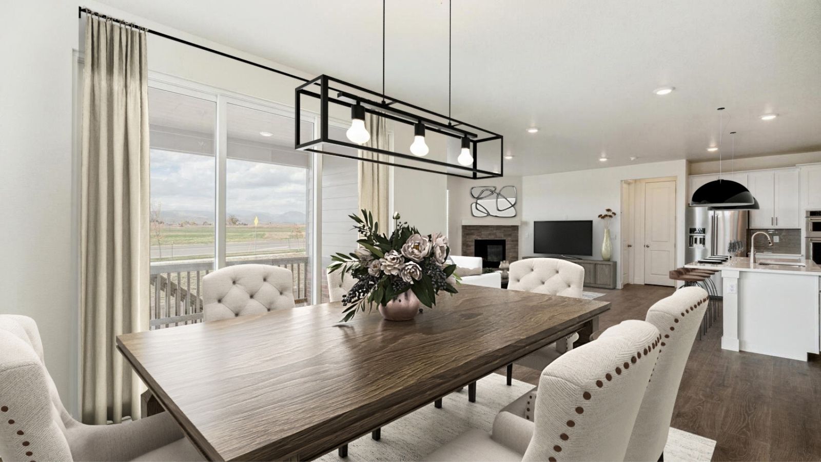 Dining room in new construction home Berthoud, CO