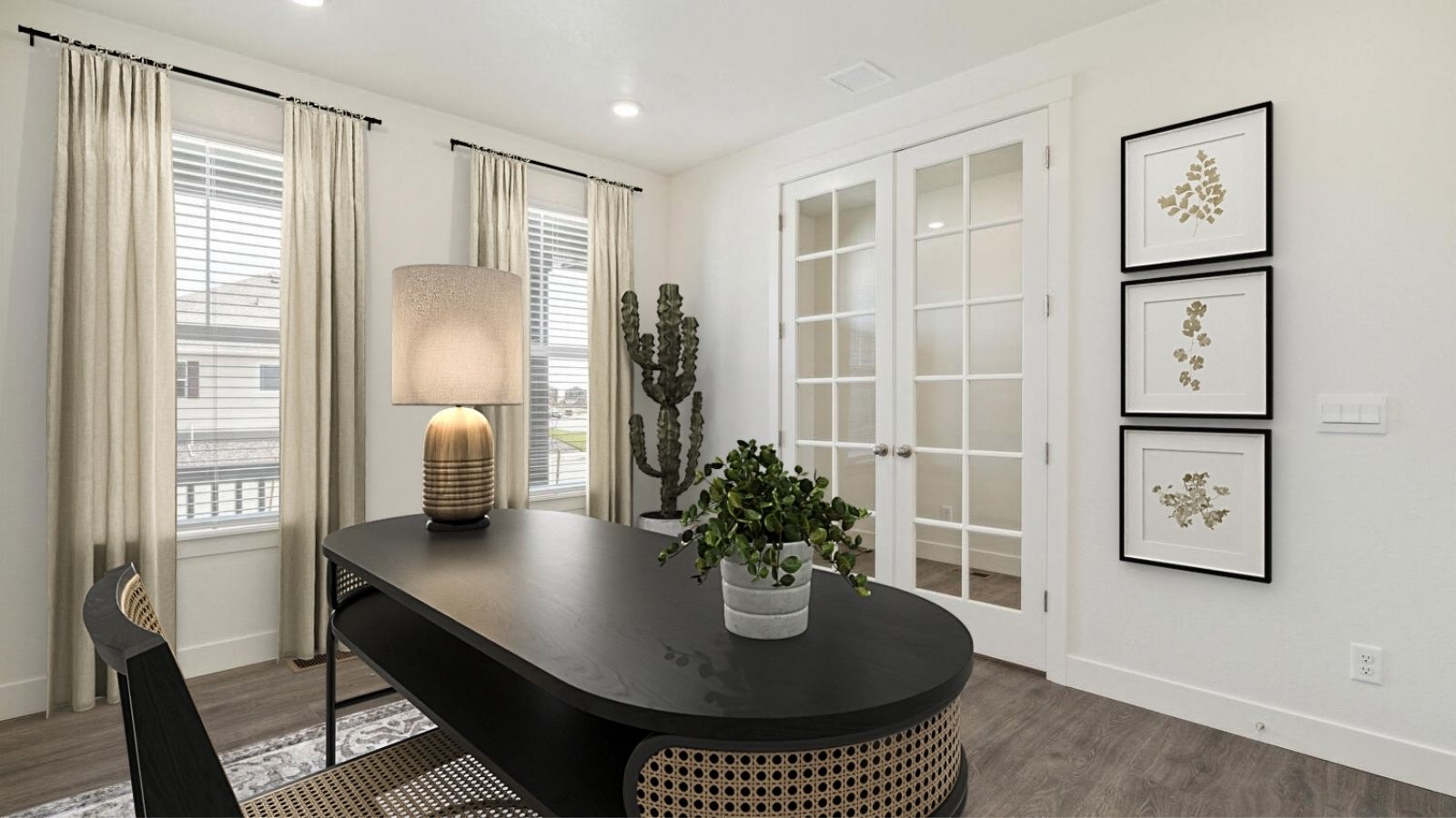 Home office in new construction home by D.R. Horton Berthoud, CO