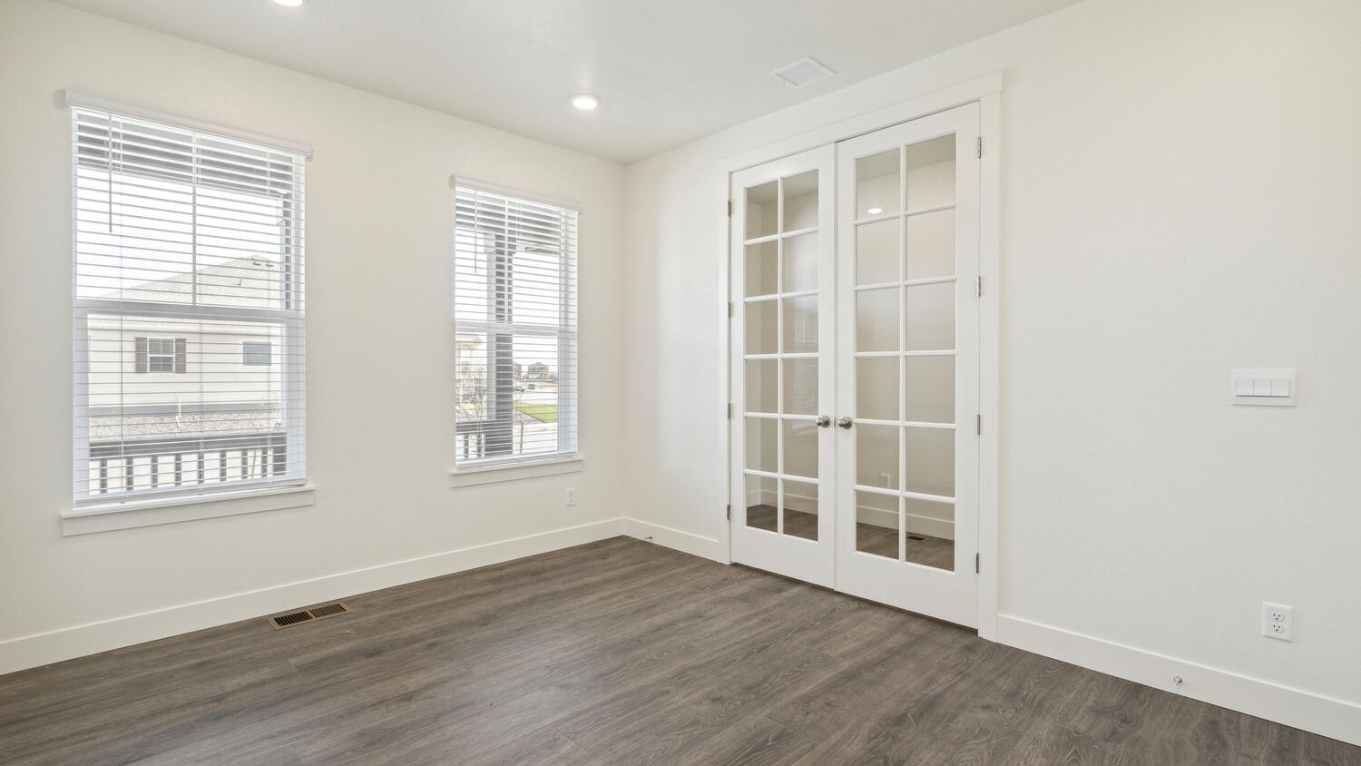 ranch style home with office