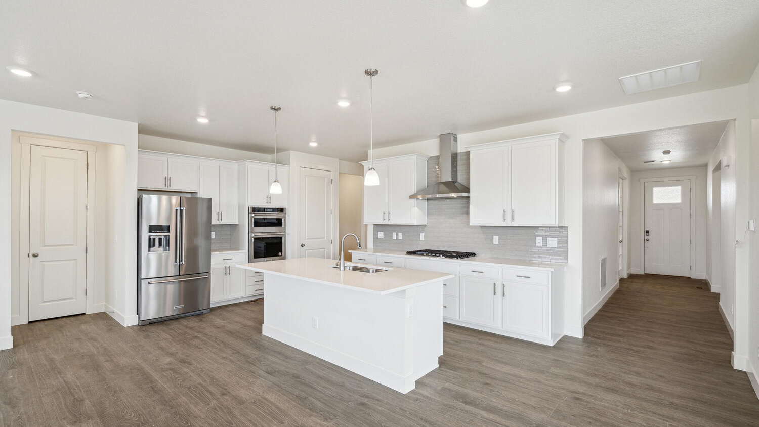 modern kitchen in new home