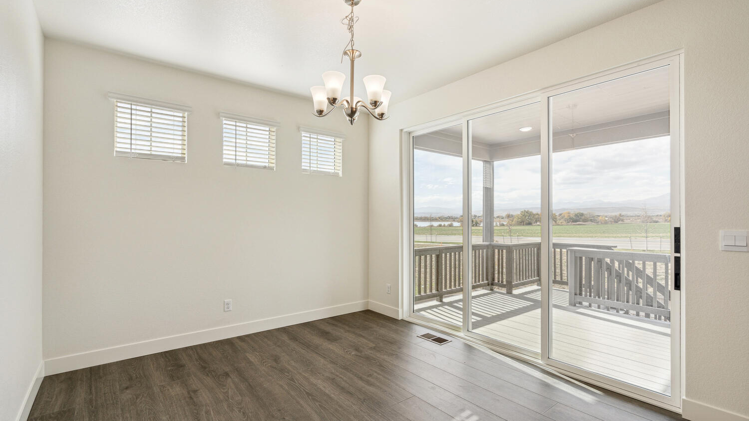 dining room in new home