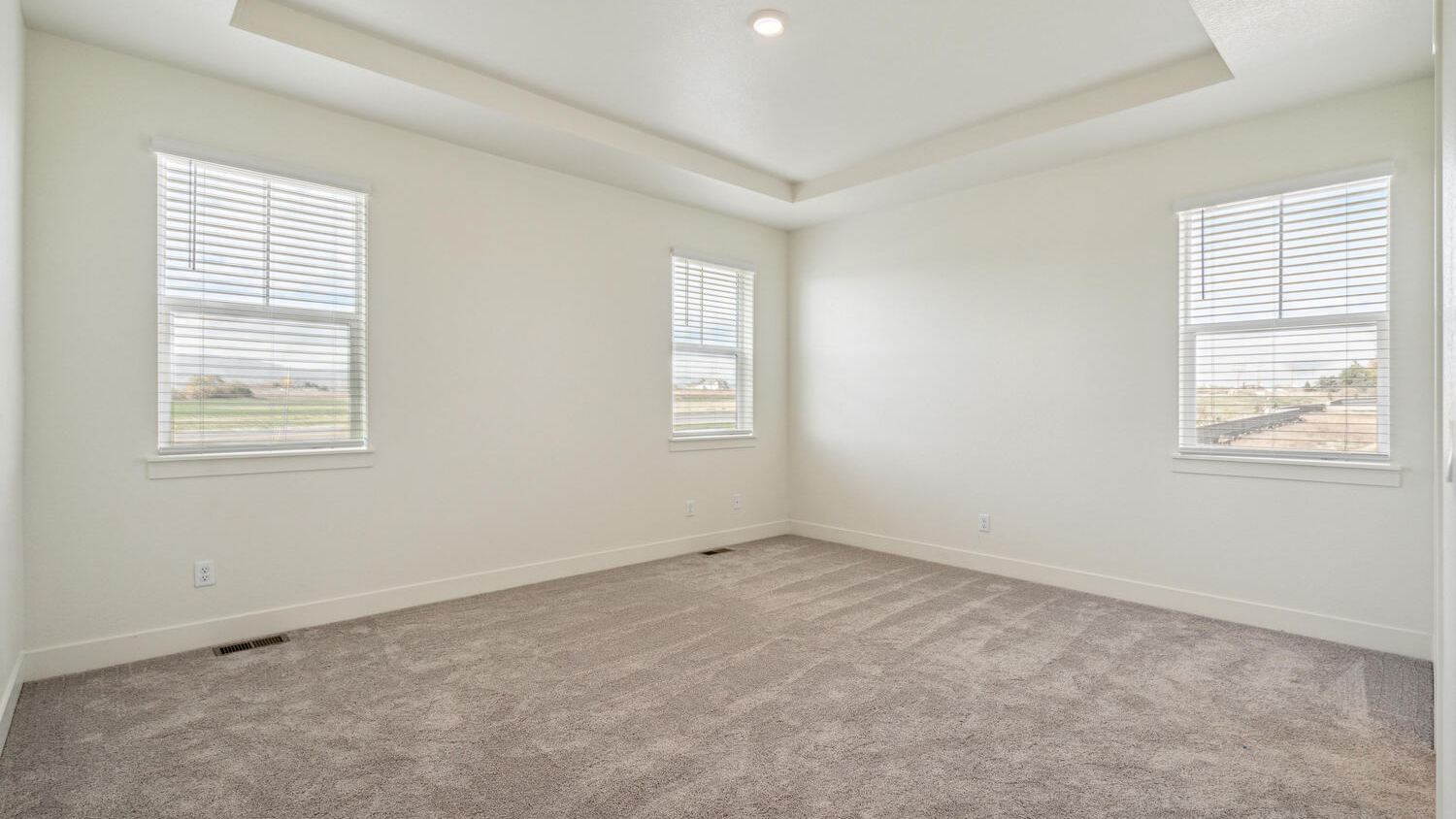 primary bedroom in new home