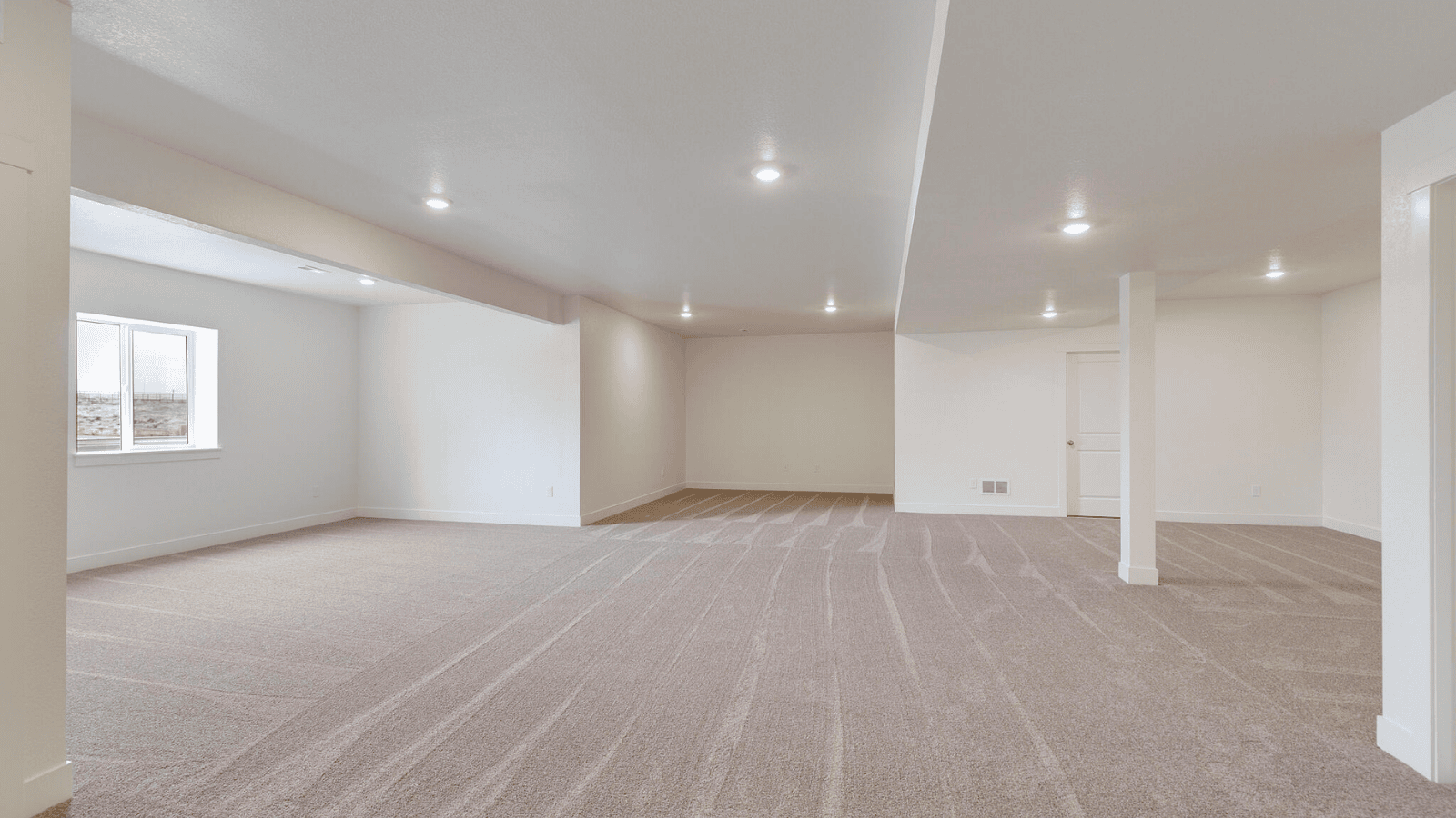 large basement new home
