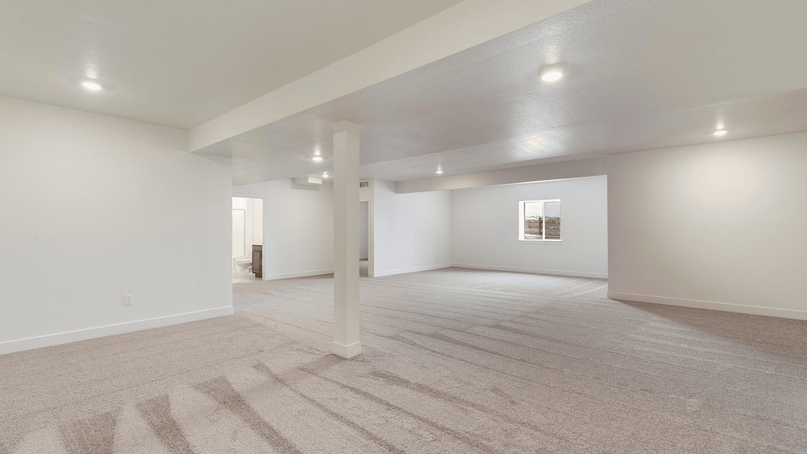finished basement in new home