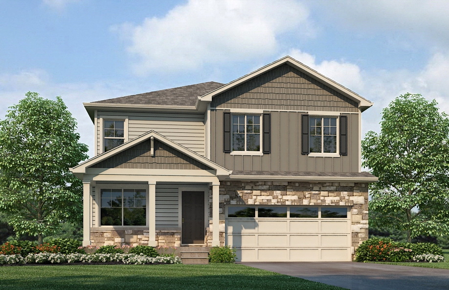 Bellamy elevation D3 floorplan rendering