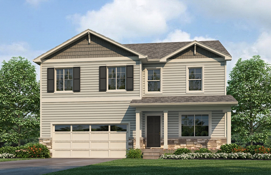 Gable elevation B2 floorplan renderings