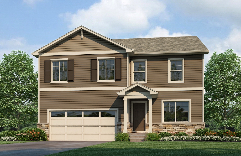 Gable elevation A2 floorplan renderings