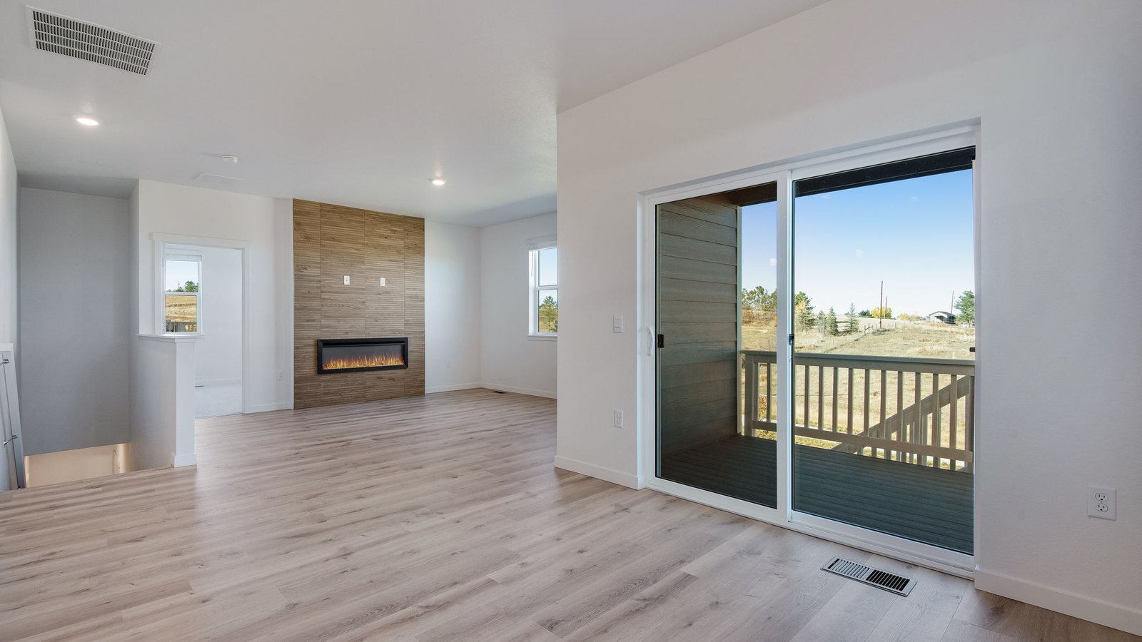 Open concept living space in new home for sale