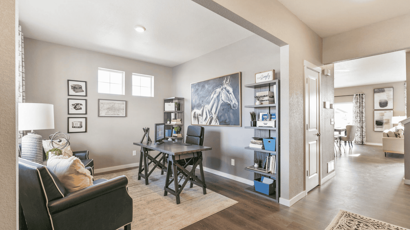 office in new construction home