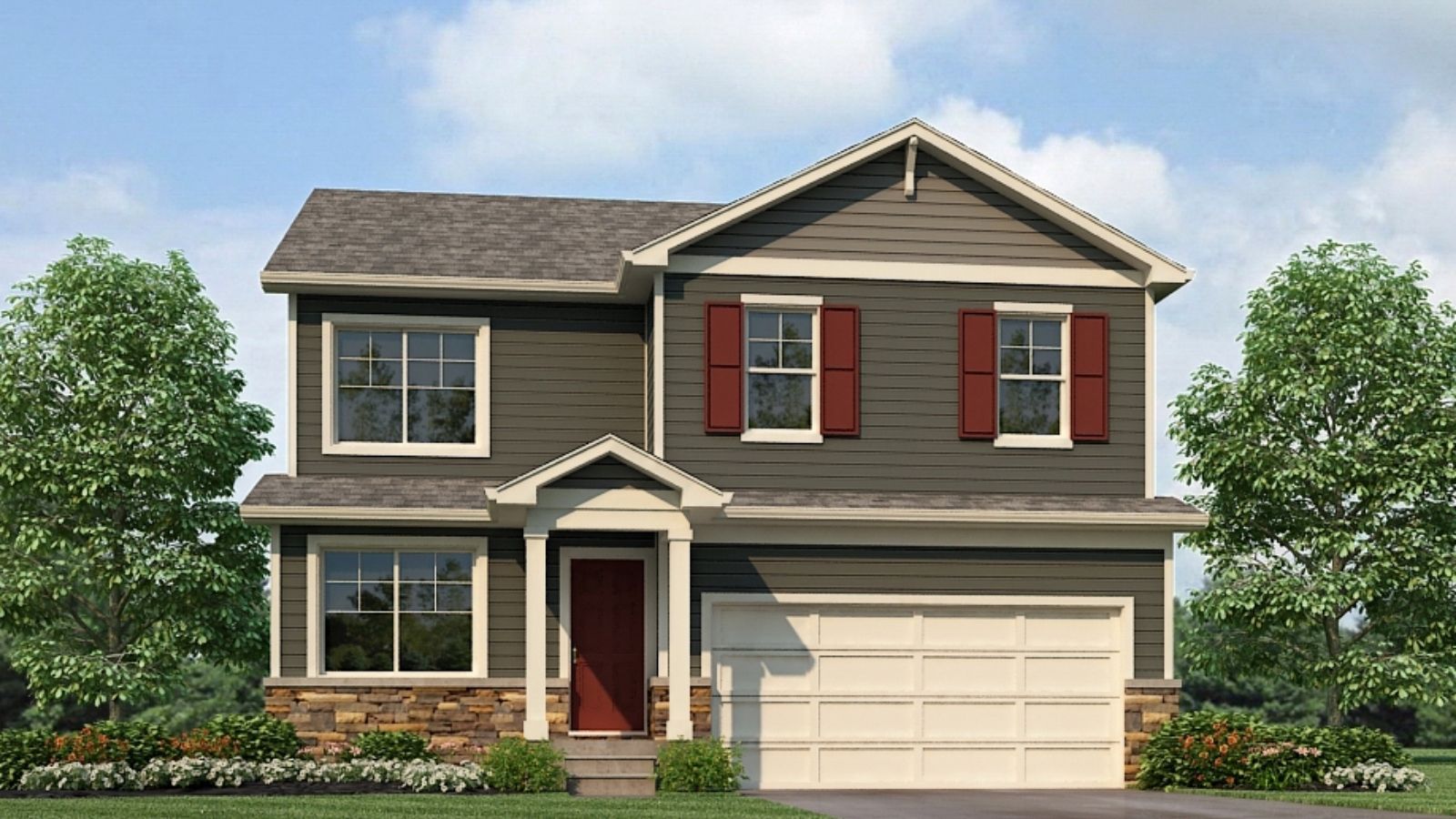 rendering of d.r. horton two story home brighton, co