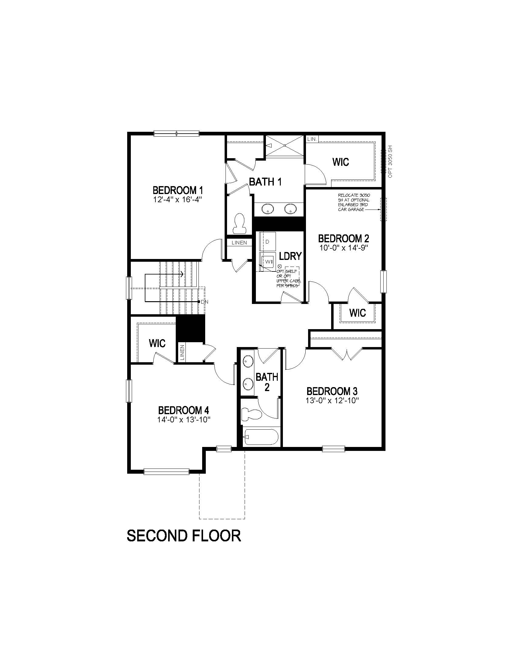 Second floor og Holcombe black lines