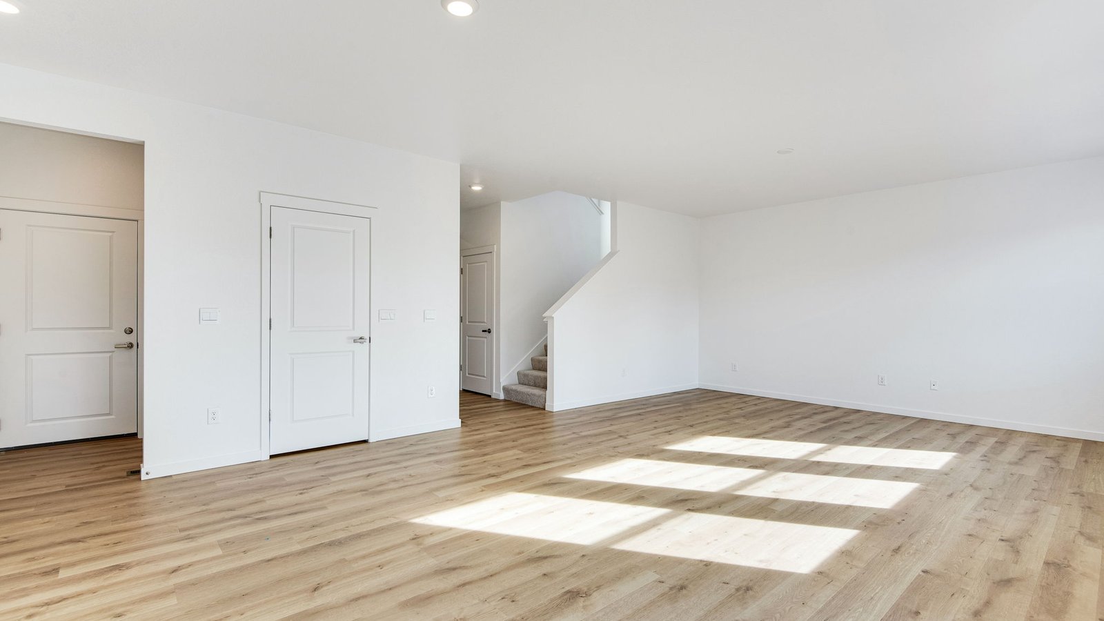 Living room space in new home community near Denver International Airport
